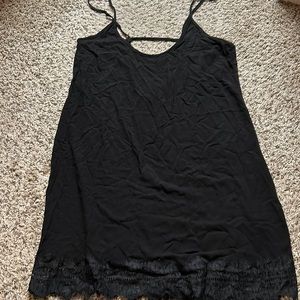 Black Tank Dress w/ lace bottom
